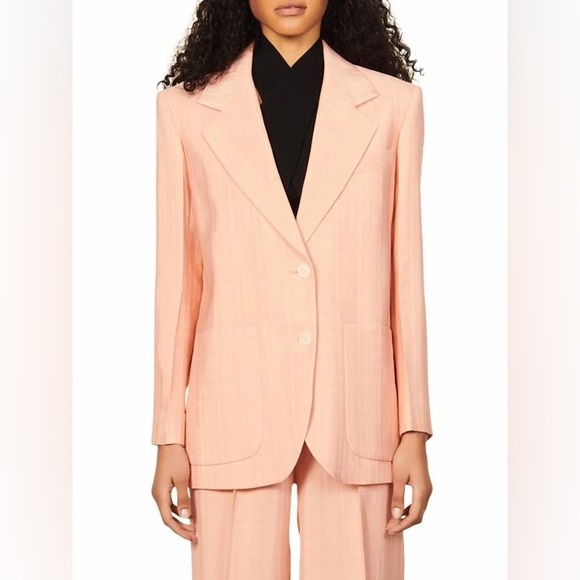 SANDRO ~ Nathalie jacquard Oversized blazer - Picture 12 of 17